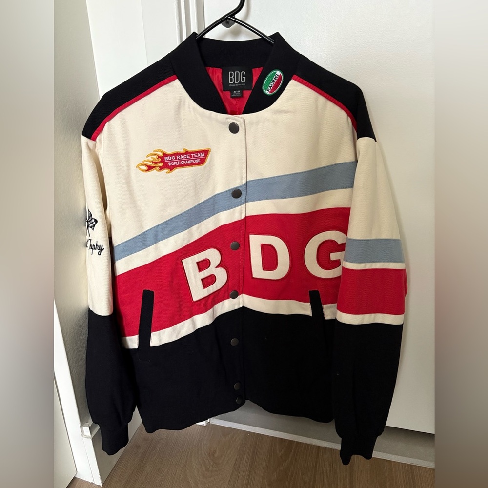 BDG Red and Cream Varsity Jacket